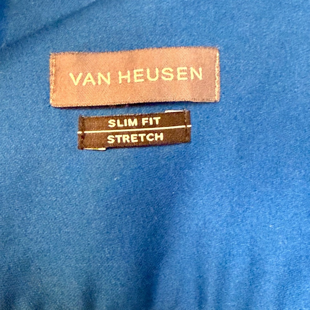 Van Heusen Vibrant Blue Button-Down Shirt - Picture 5 of 6